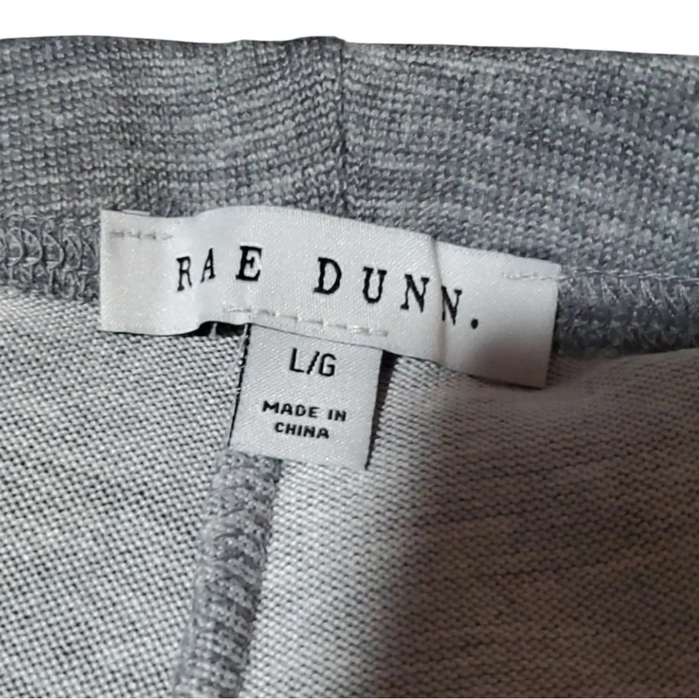 RAE DUNN “Cozy” 2PC Pajama Set in Gray/White Size Large — SUPER DUPER SOFT!!!